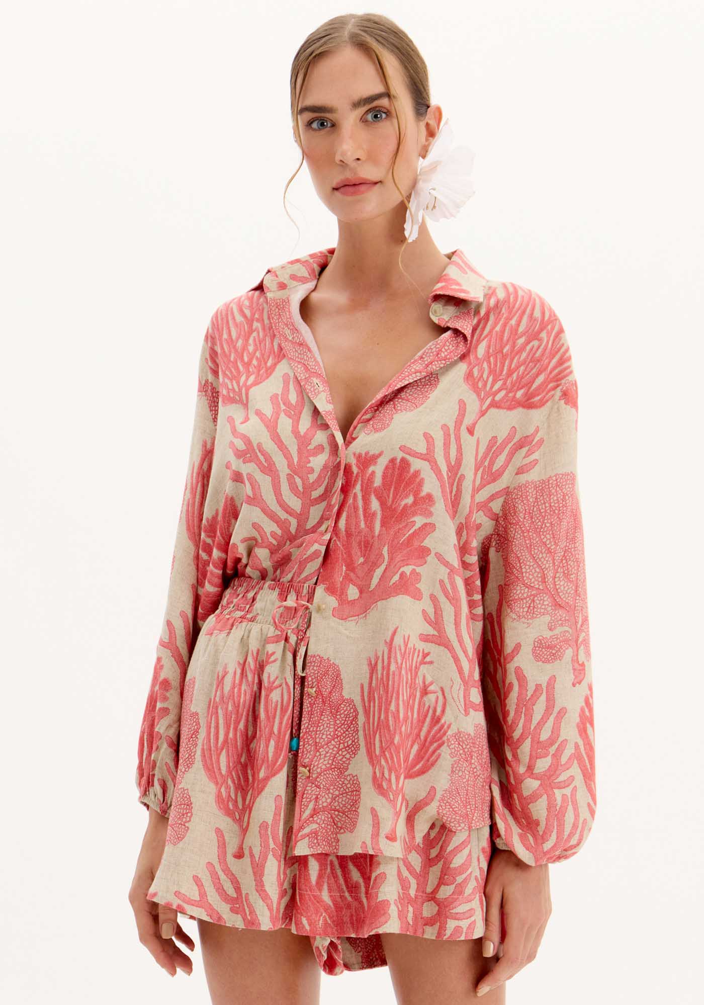 LP Coral Printed Shorts