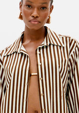 LP Brown Stripped Shirt