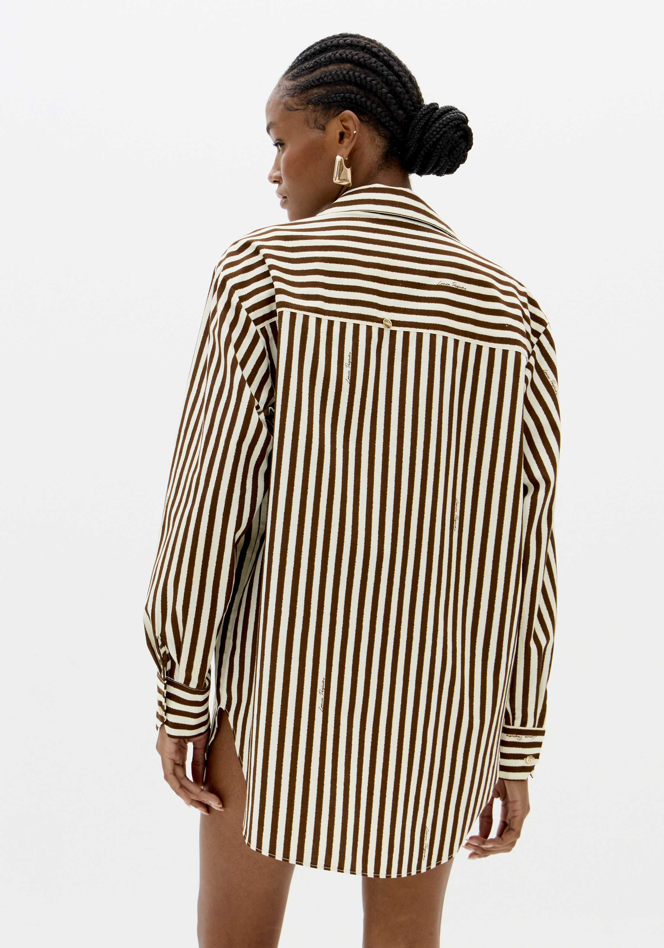 LP Brown Stripped Shirt