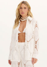 AM White Lace Shirt