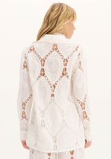 AM White Lace Shirt