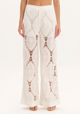 AM White Lace Pants