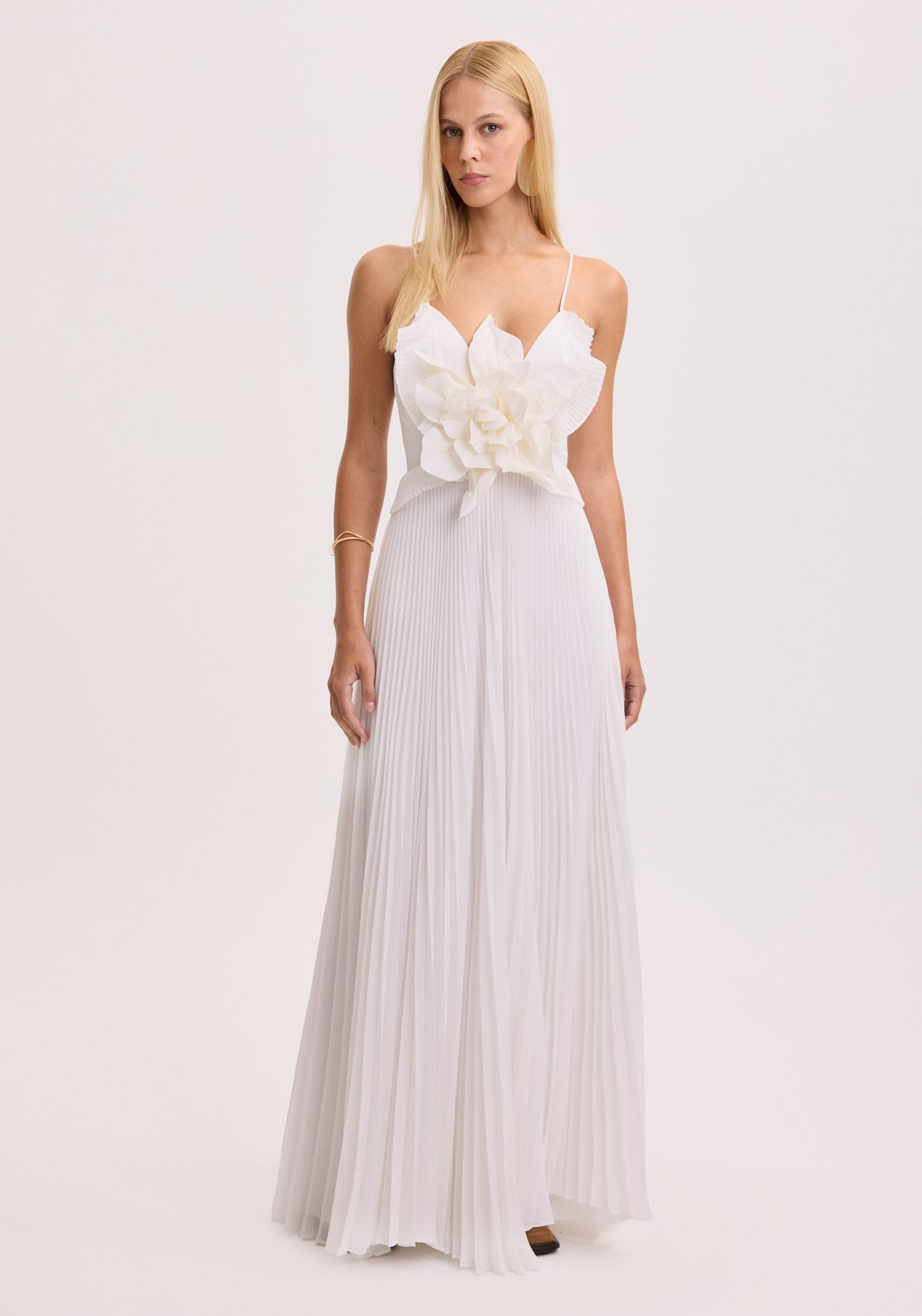 AM White Long Dress