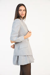 SK Grey Blazer and Skirt Set