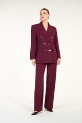 SK Burgundy Blazer