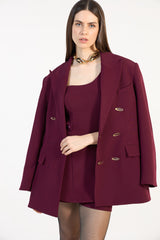 SK Burgundy Blazer