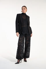 SK Black Tulle Shirt