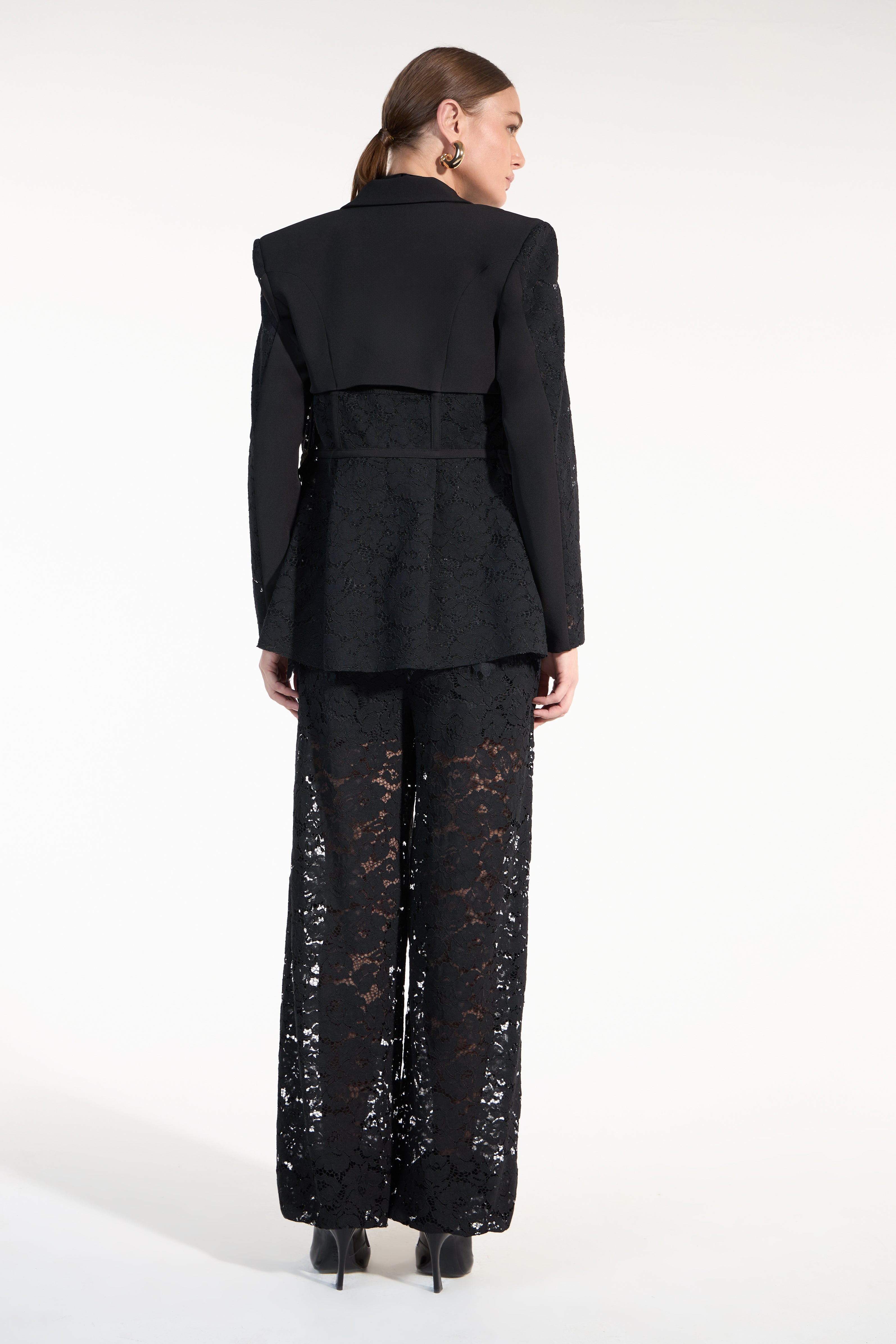 SK Black Blazer Set