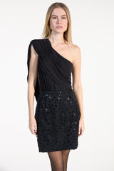SK Black Short Skirt