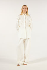SK White Linen Set