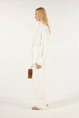 SK White Linen Set