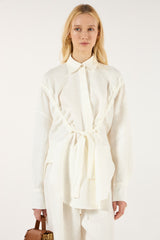 SK White Linen Set