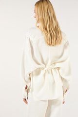 SK White Linen Set