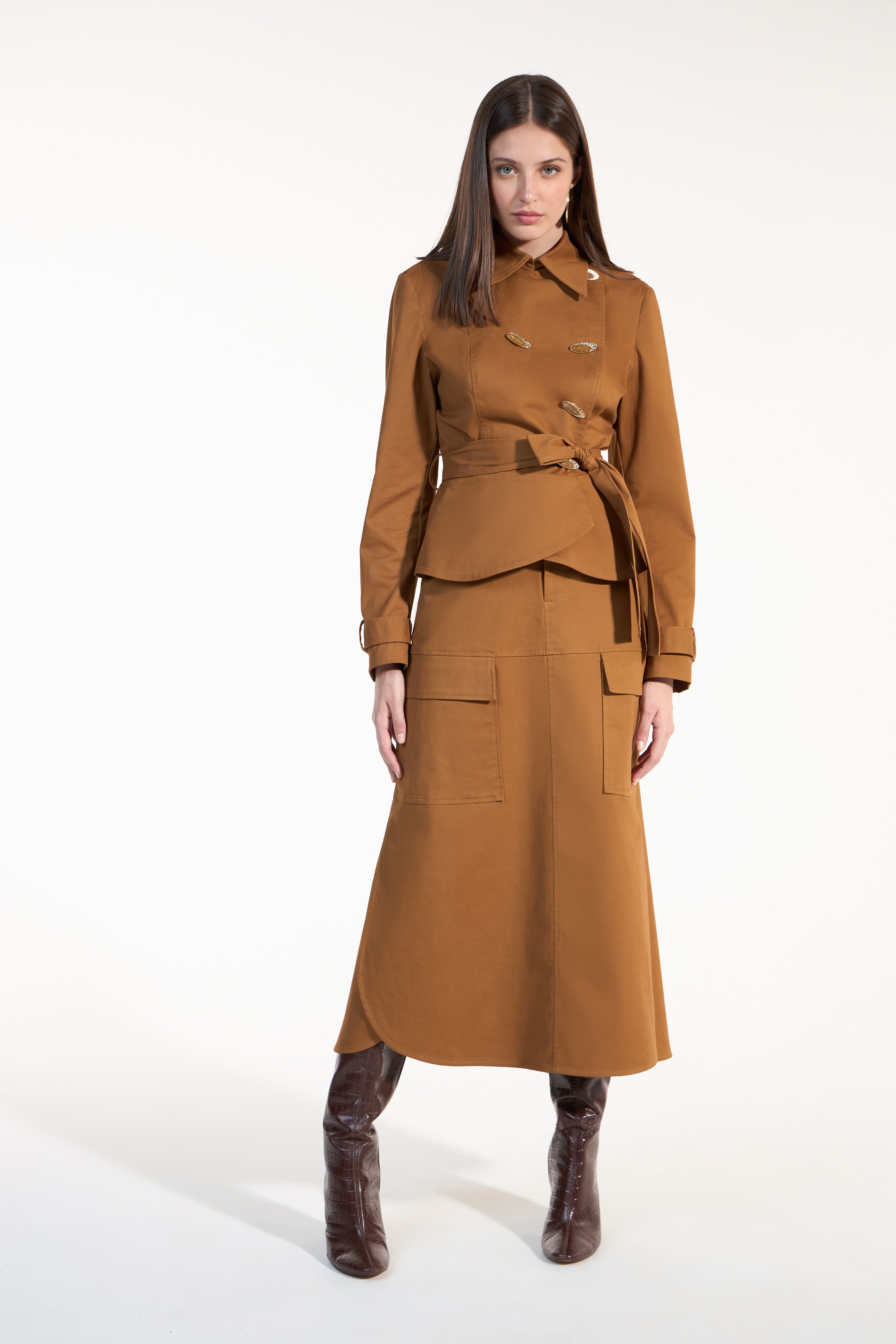 SK Caramel Skirt Set