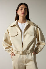SK Light Beige Jacket Set