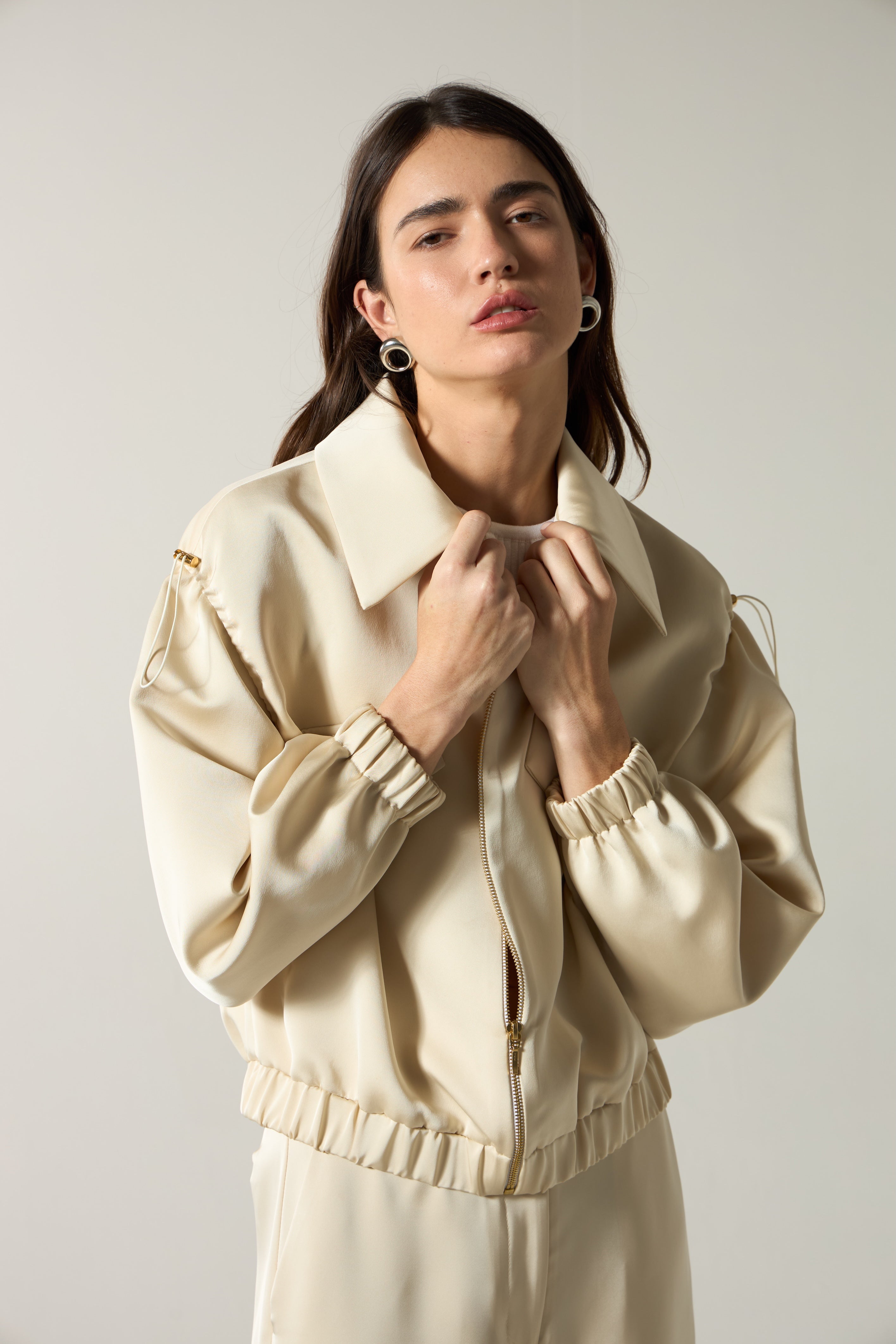 SK Light Beige Jacket Set