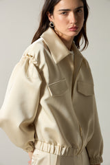 SK Light Beige Jacket Set