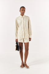 SK Off-White Shorts Set