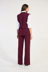 SK Burgundy Vest