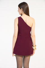 SK Burgundy Short Set