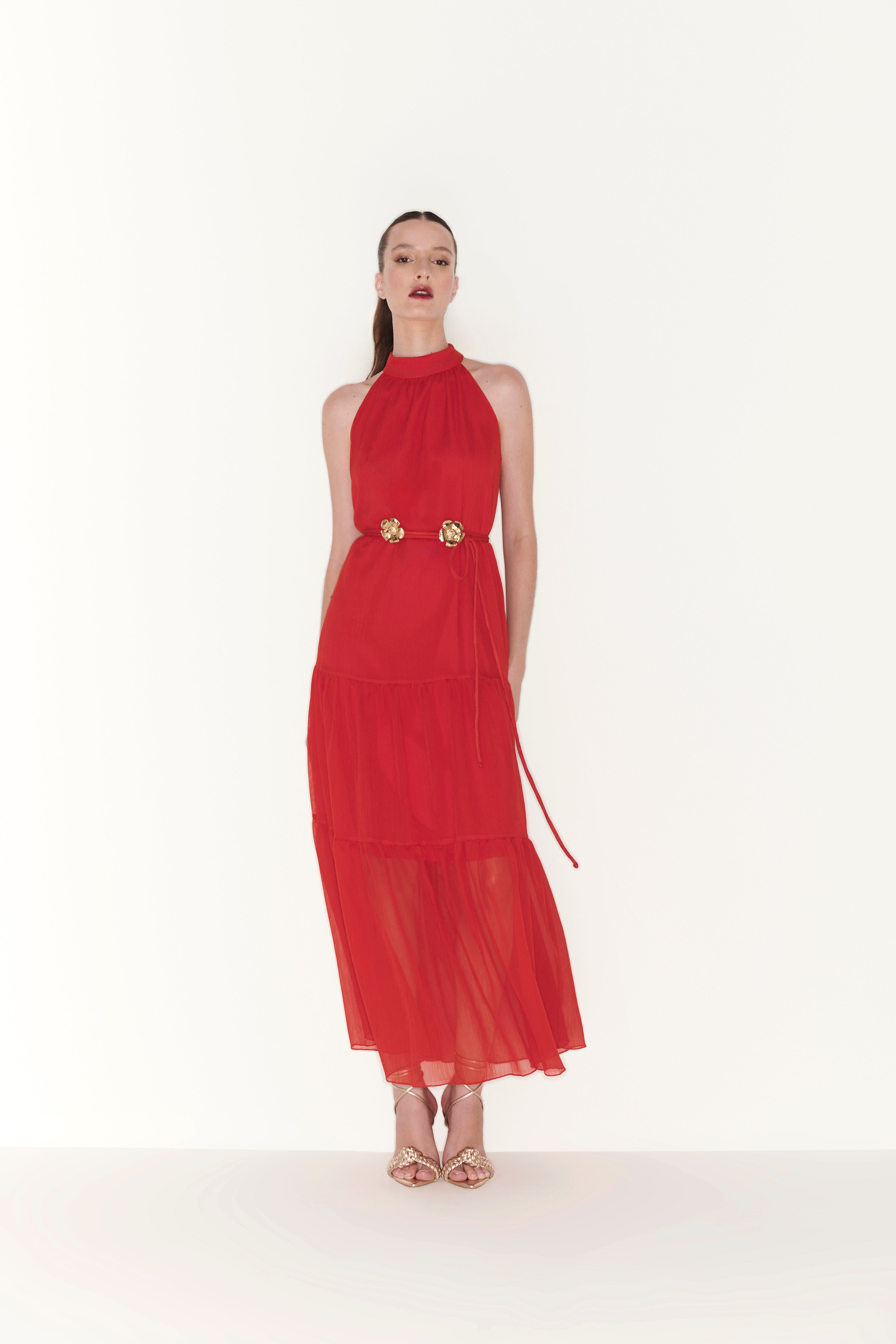 FC Red Midi Dress