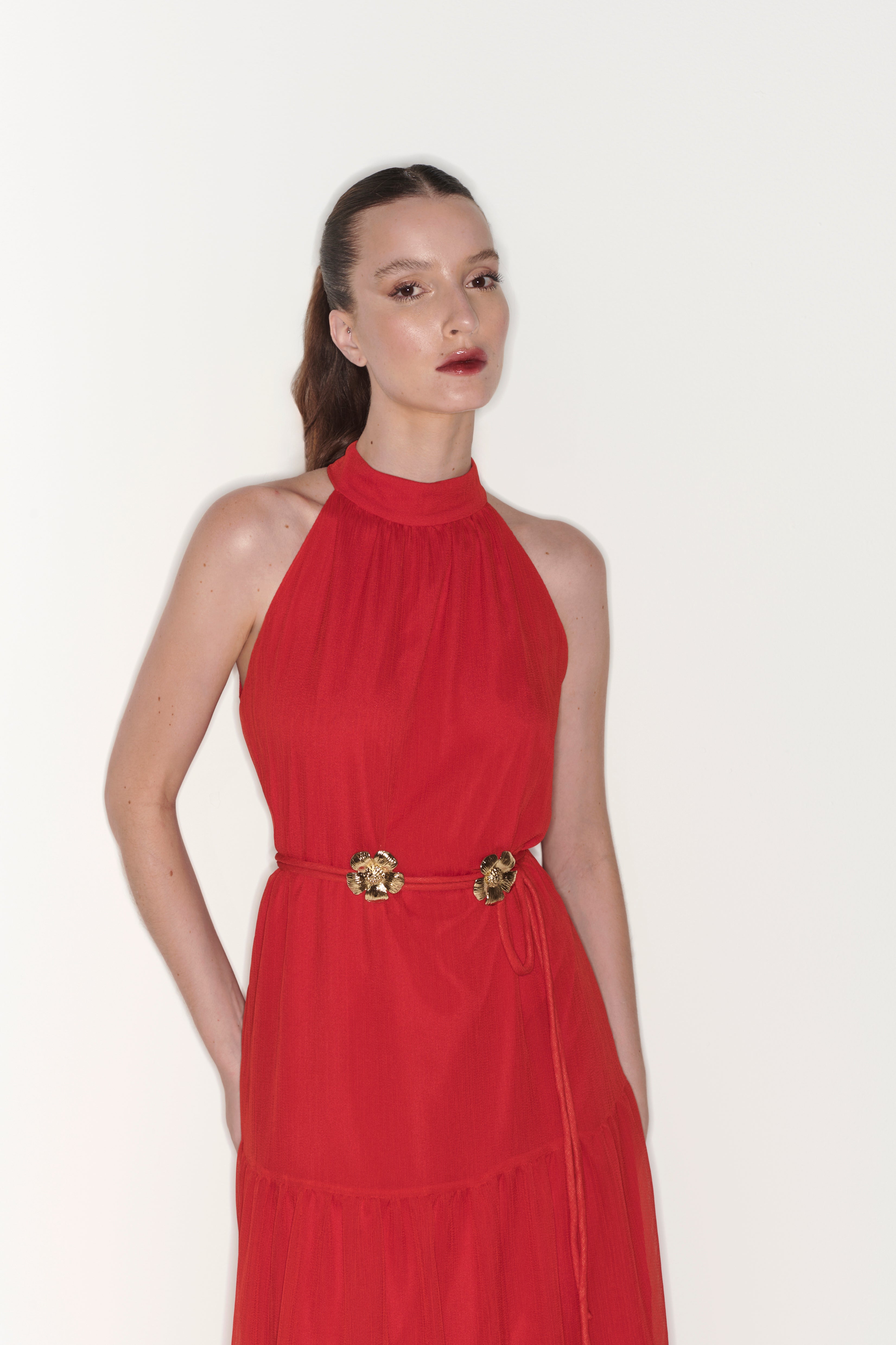 FC Red Midi Dress