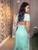 TD Long Green Dress