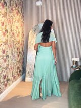TD Long Green Dress