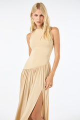 TD Light Beige Midi Dress