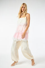 TD Light Pink Lace Short Dress