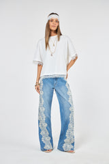 SK Jeans With Lace