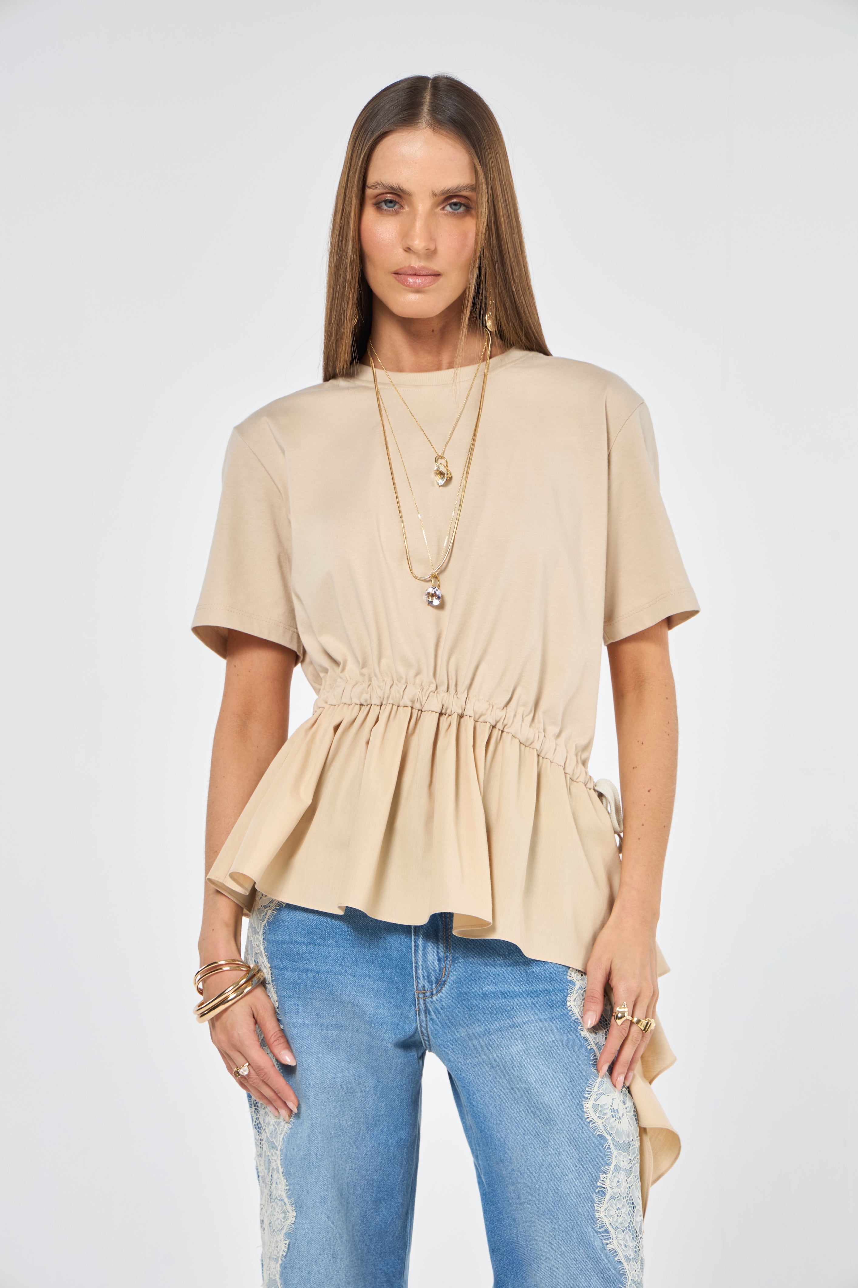 SK Beige Blouse