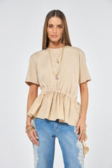SK Beige Blouse