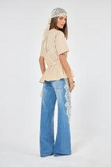 SK Beige Blouse