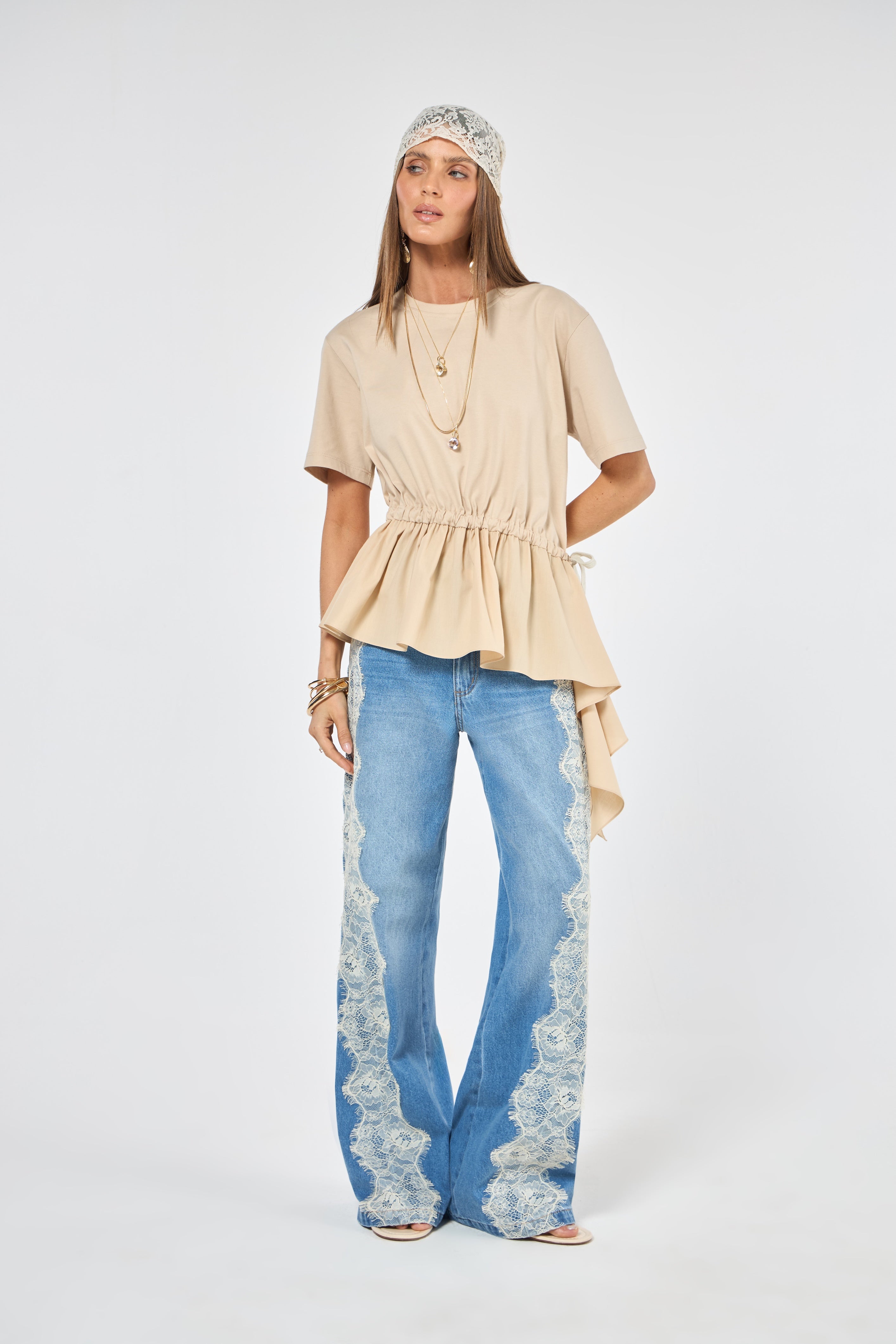 SK Beige Blouse