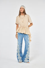SK Beige Blouse
