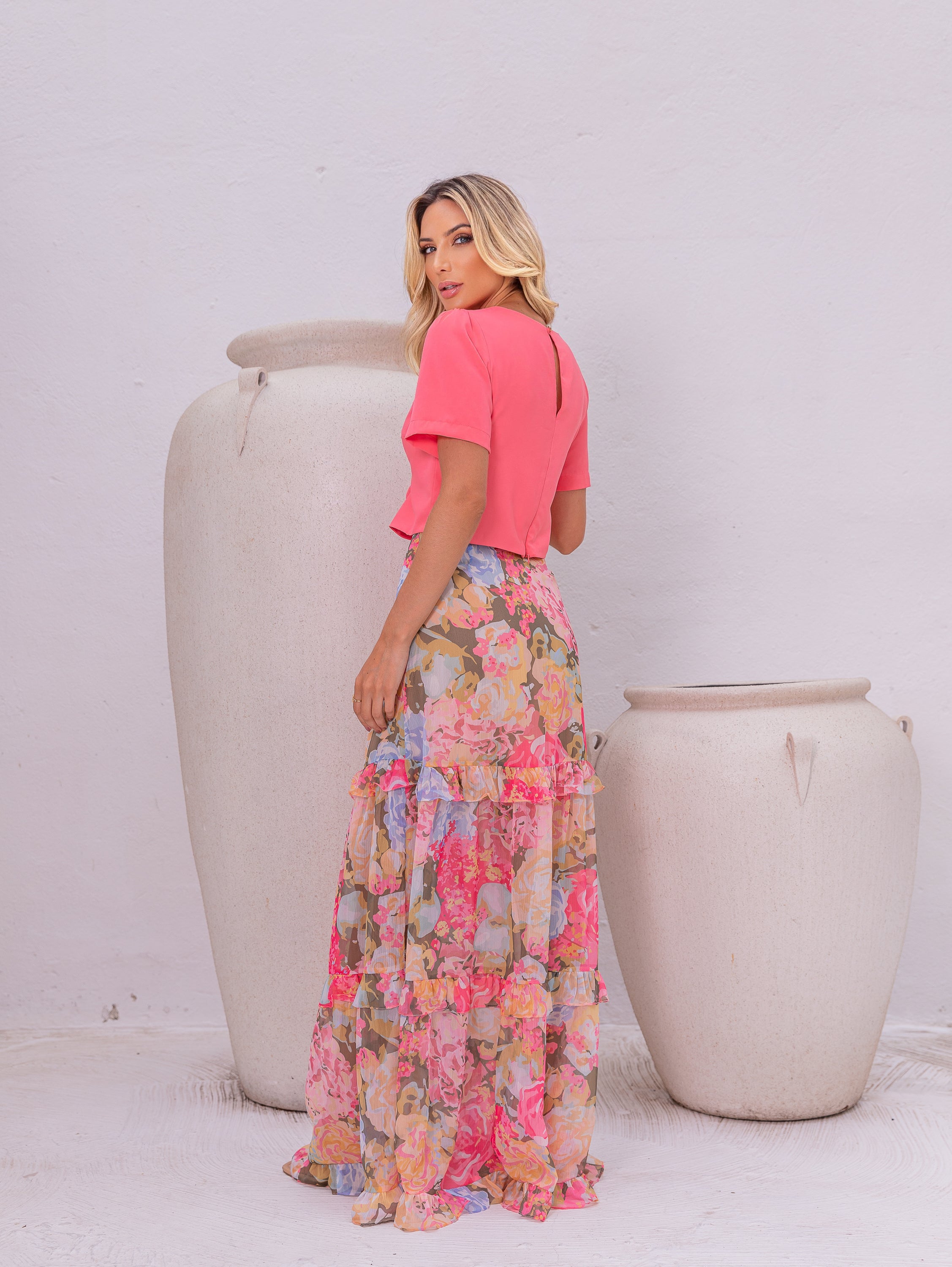 AL Floral Maxi Skirt