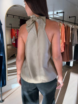 Collab Forum + TD Beige Mist Blouse