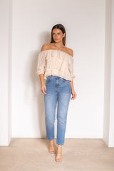 FC Sand Ruffle Blouse