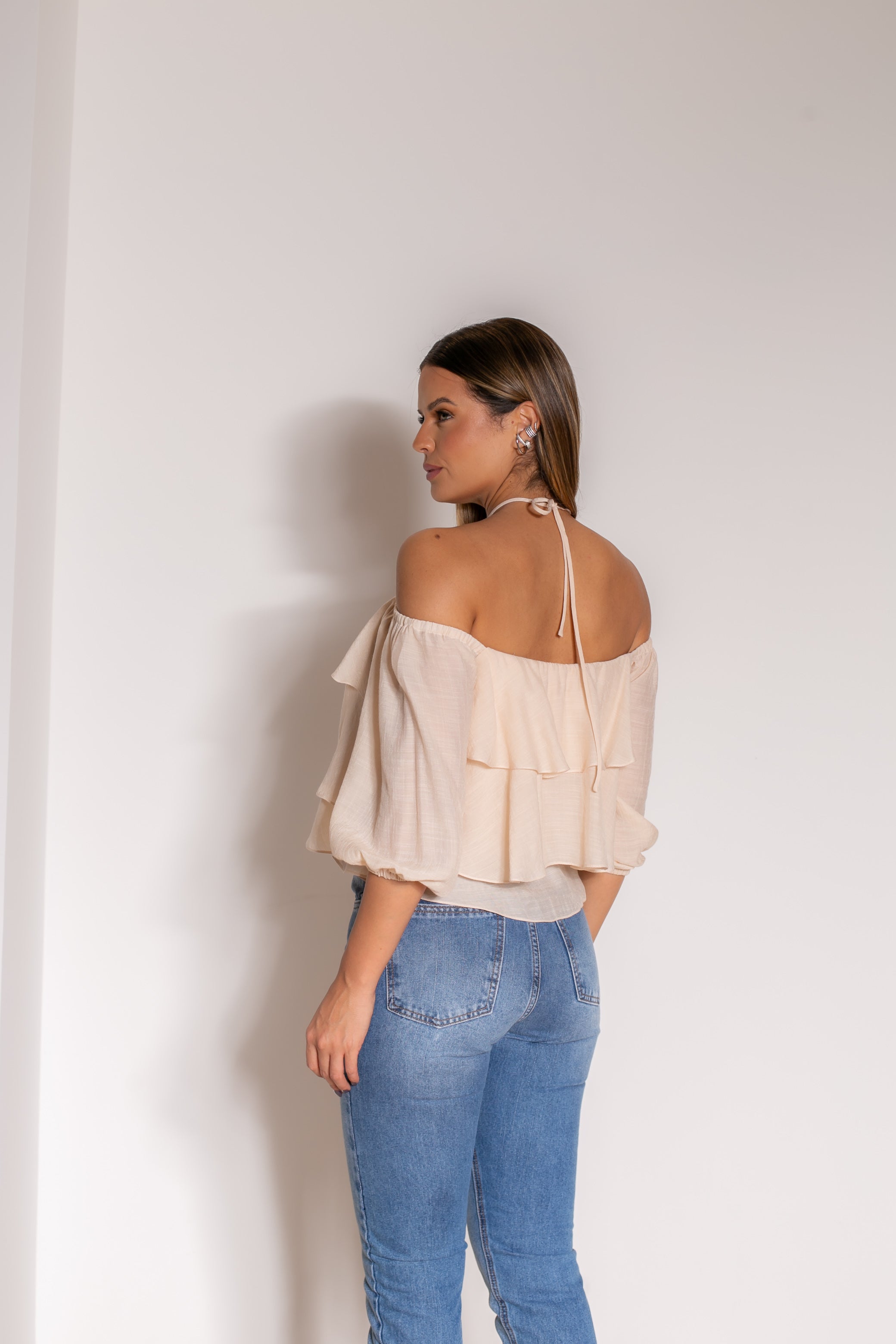 FC Sand Ruffle Blouse