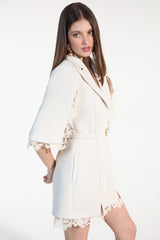SK Off- White Romper
