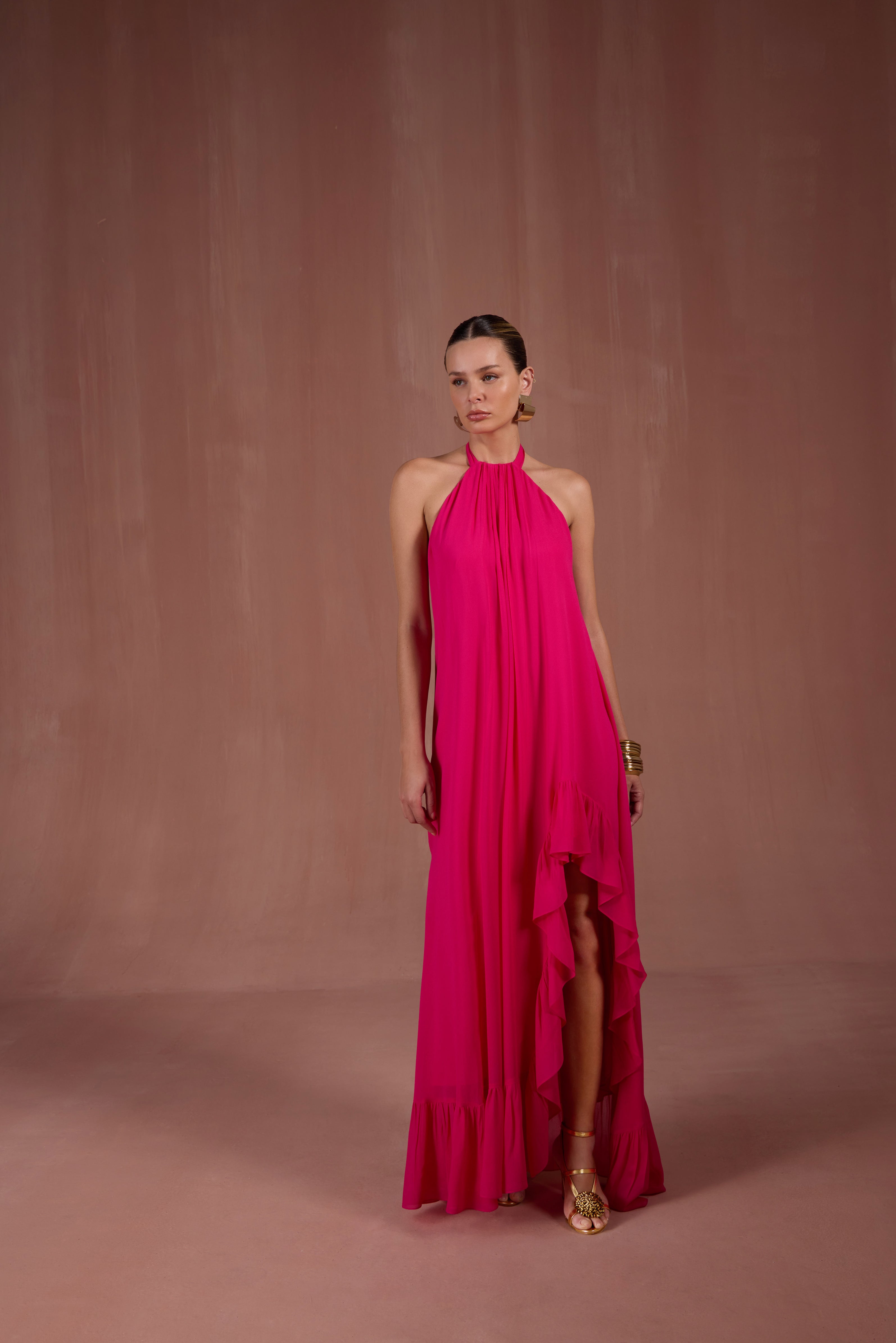 SK Pink Long Dress