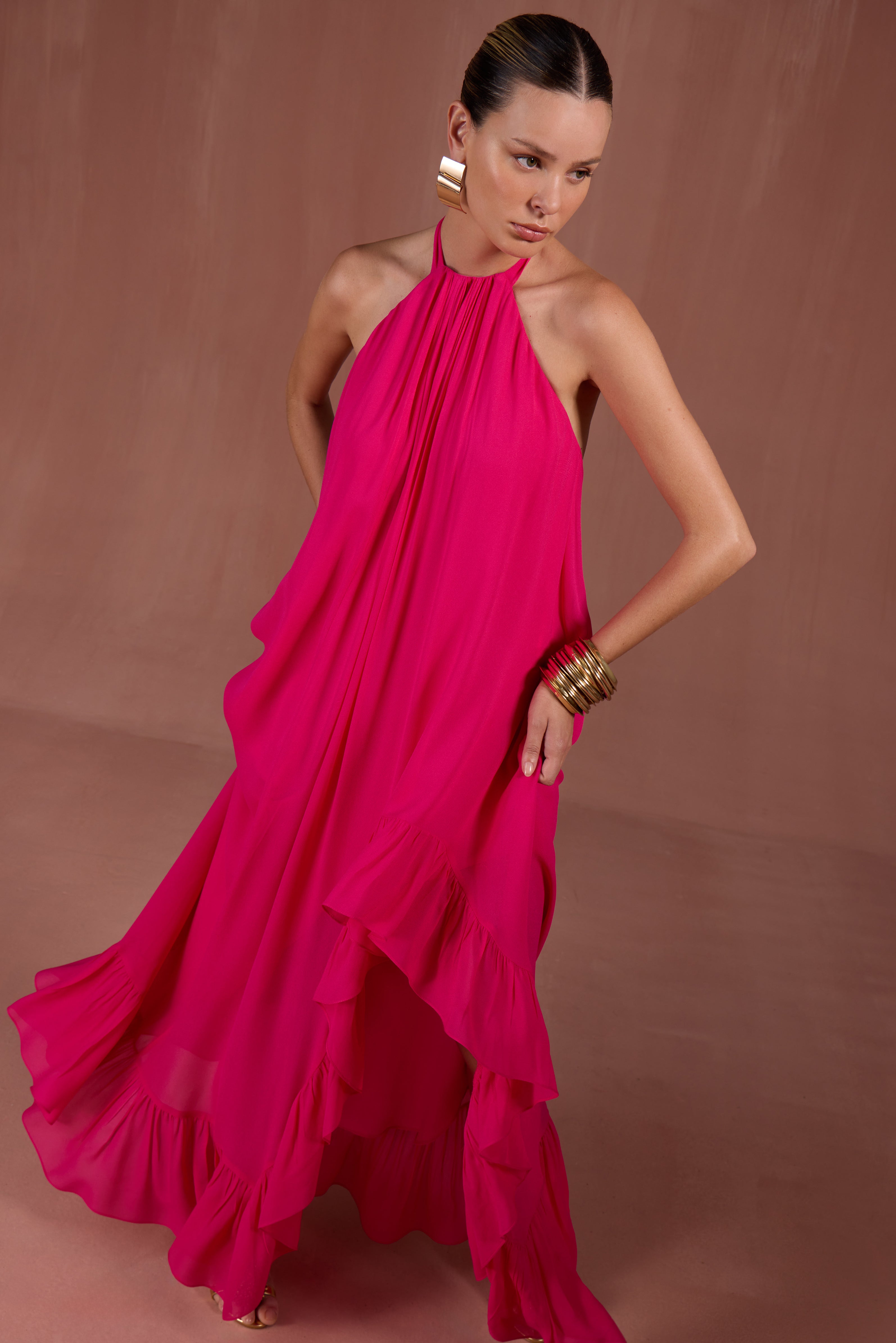 SK Pink Long Dress