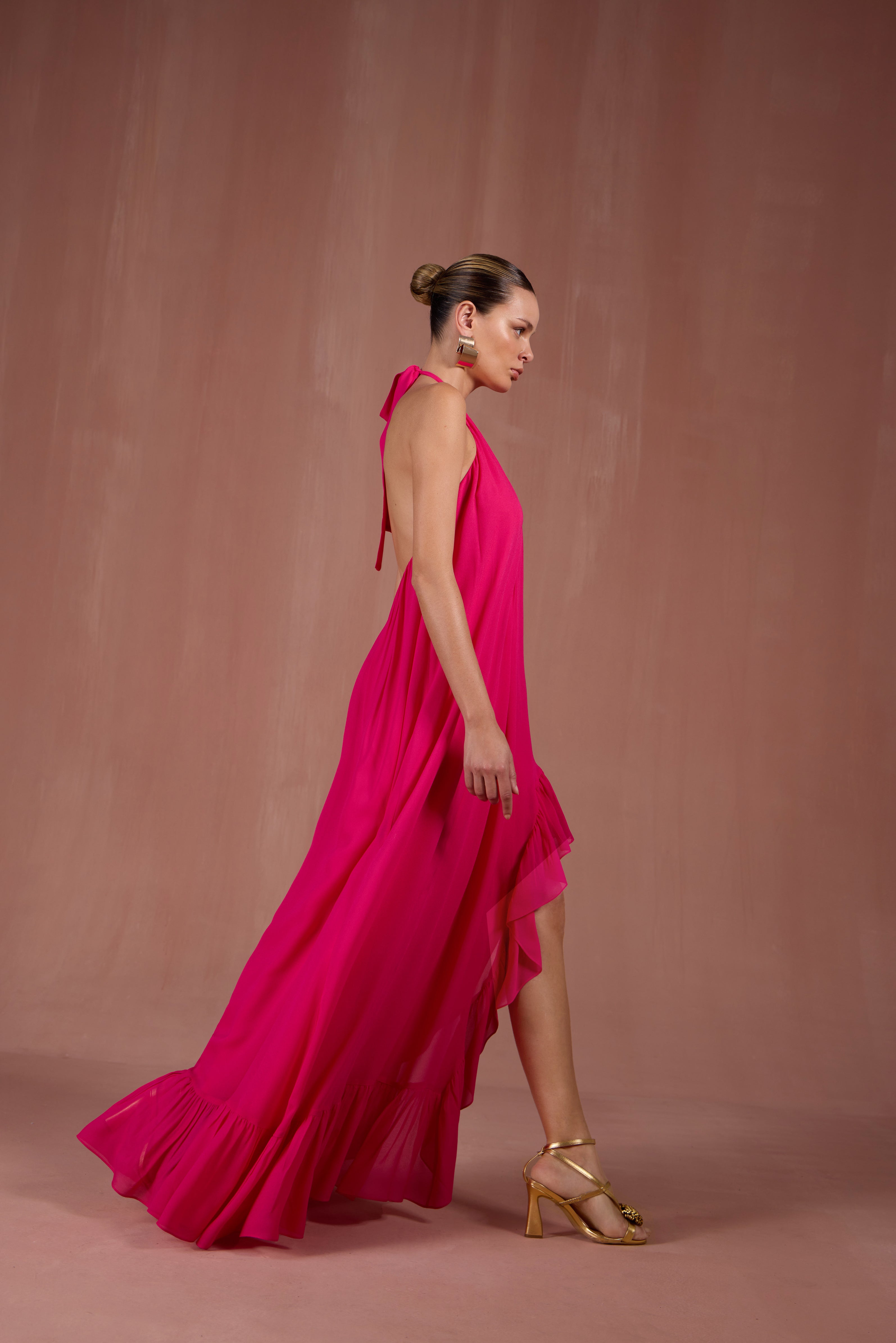 SK Pink Long Dress