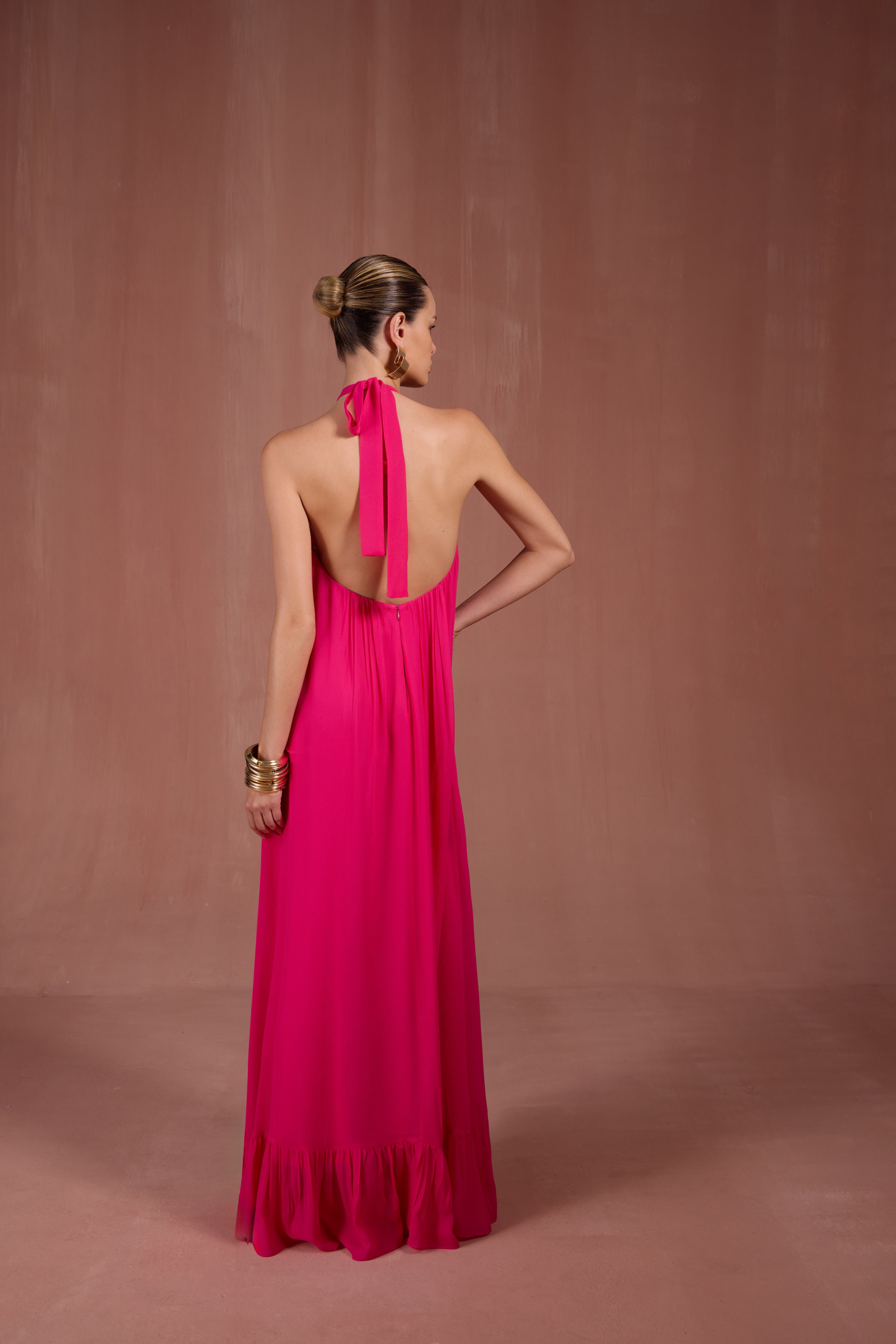 SK Pink Long Dress