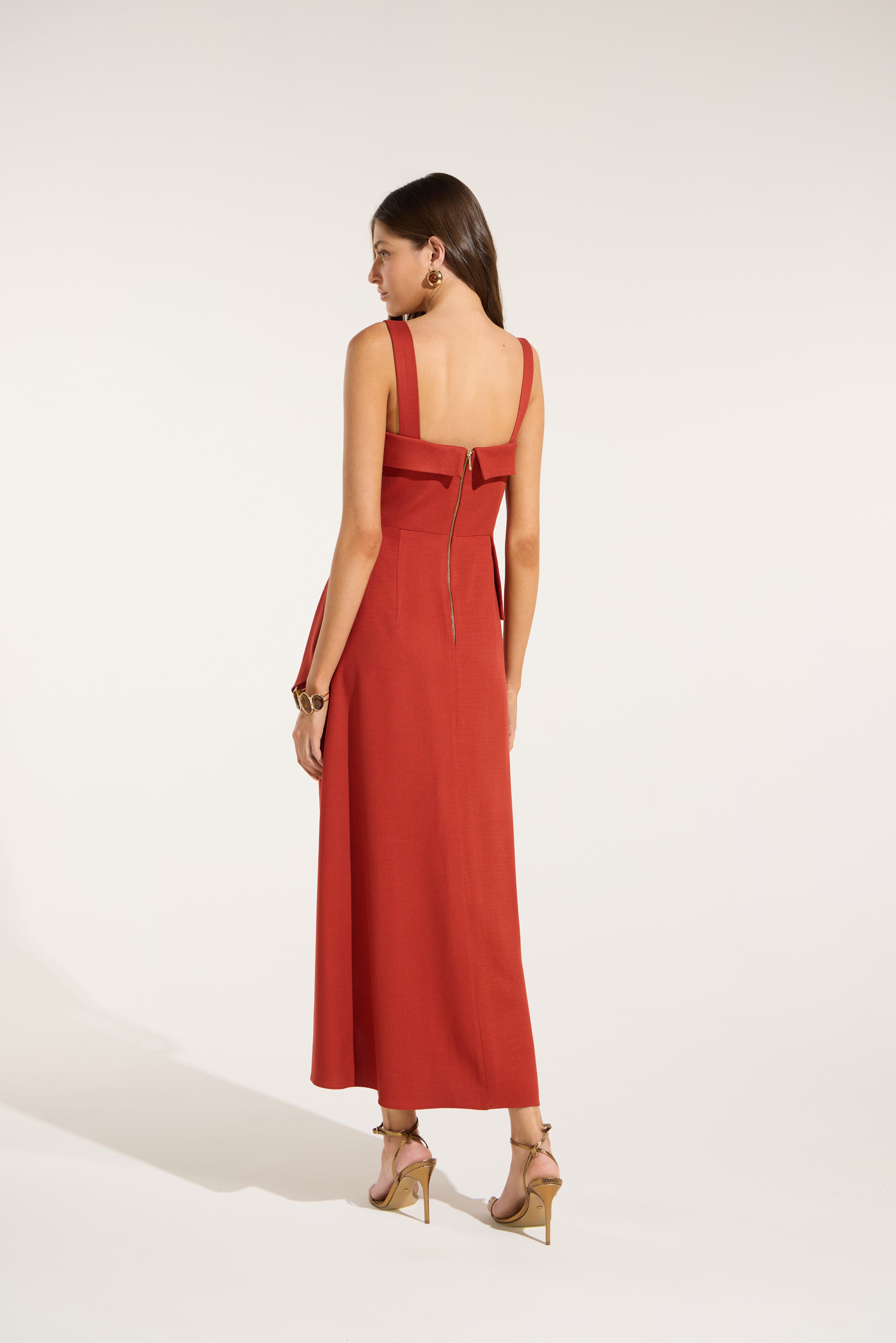 SK Red Midi Dress