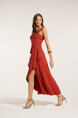 SK Red Midi Dress