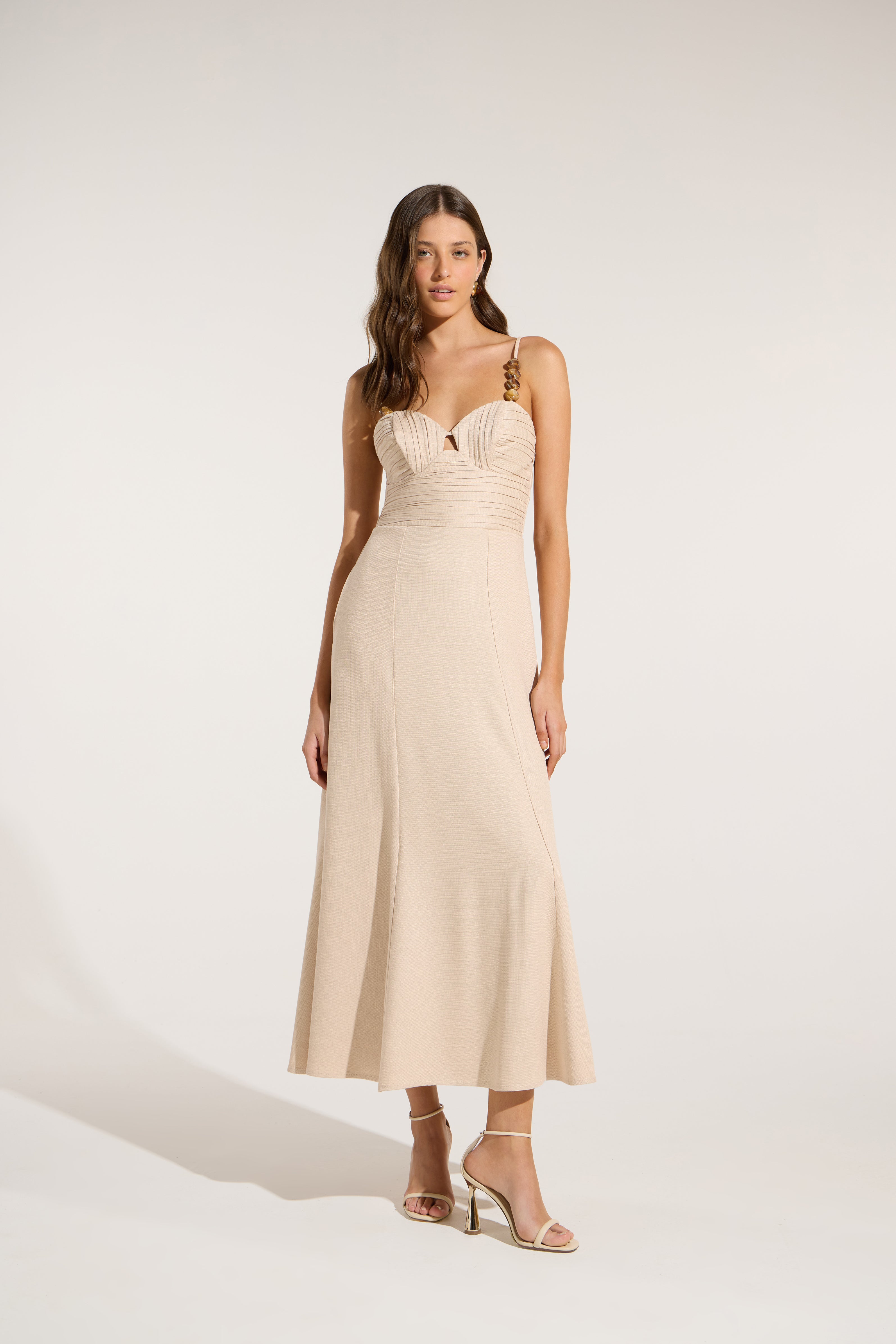 SK Beige Midi Dress
