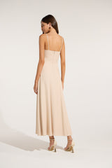SK Beige Midi Dress