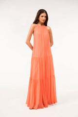 SK Orange Long Dress